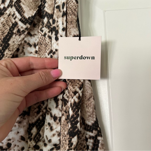 Superdown snake faux wrap mini skirt - Picture 5 of 6